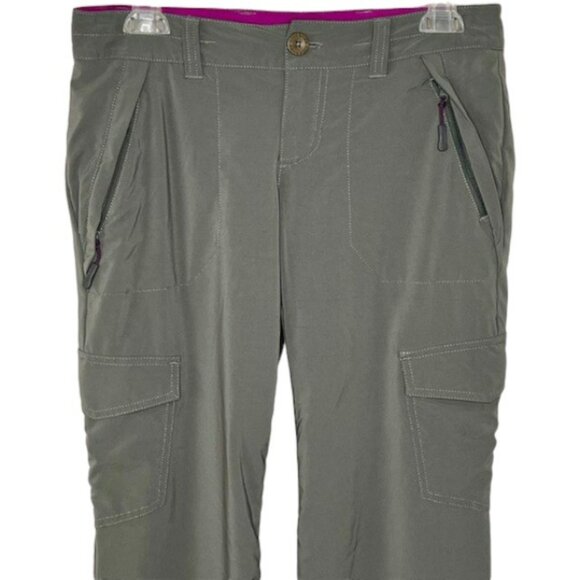Eddie Bauer Fleece-Lined Pants - Grey/Fuchsia - 2P - Picture 2 of 8